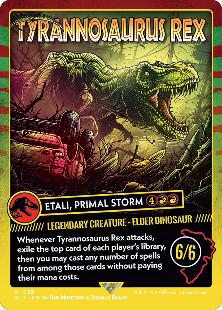 Tyrannosaurus Rex - Etali, Primal Storm (SLD-1389) (Borderless) [Secret Lair Drop]