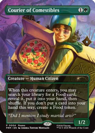 Courier of Comestibles (Borderless) (UMP-004) [Unique and Miscellaneous Promos]