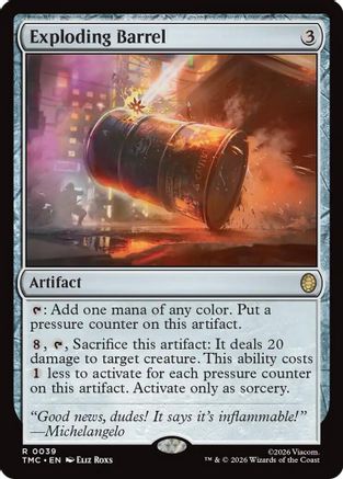 Exploding Barrel (TMC-039) [Commander: Teenage Mutant Ninja Turtles]