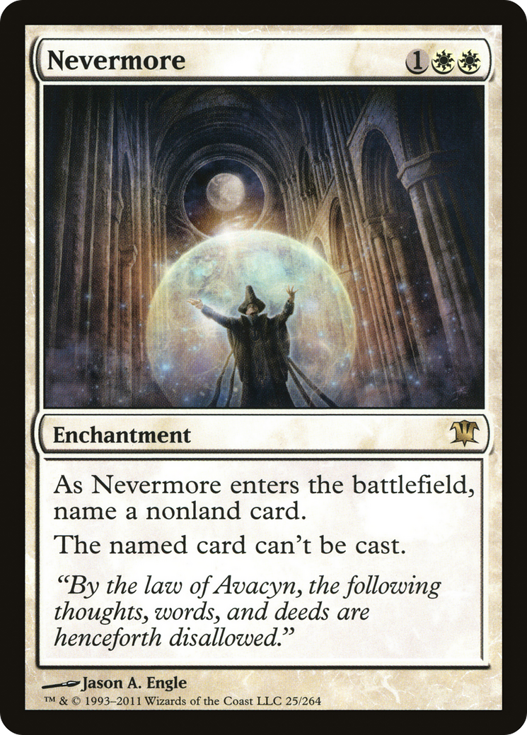 Nevermore (ISD-025) [Innistrad] Foil