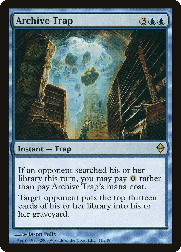 Archive Trap (ZEN-041) [Zendikar] Foil