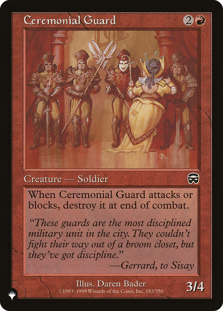 Ceremonial Guard - The List [The List]