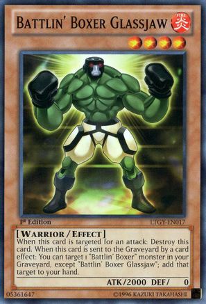 Battlin' Boxer Glassjaw (LTGY-EN017) - Lord of the Tachyon Galaxy 1st Edition