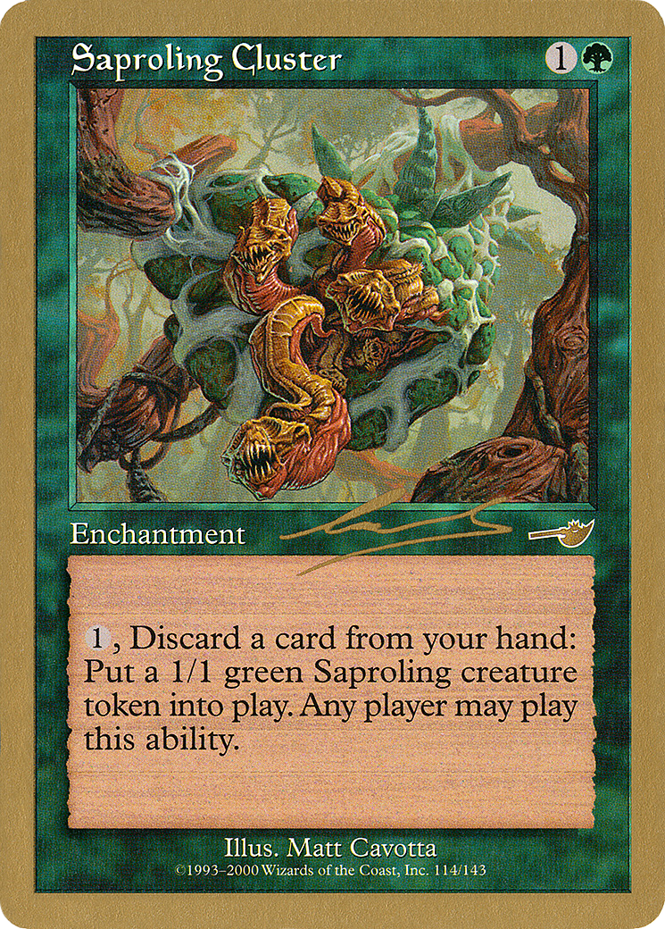 Saproling Cluster - 2000 Nicolas Labarre (NMS) [World Championship Decks 2000]