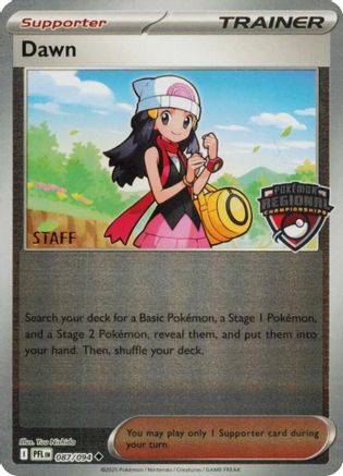 Dawn (Regional Championship) [Staff] (087/094) [League & Championship Cards] Reverse Holofoil - Uncommon