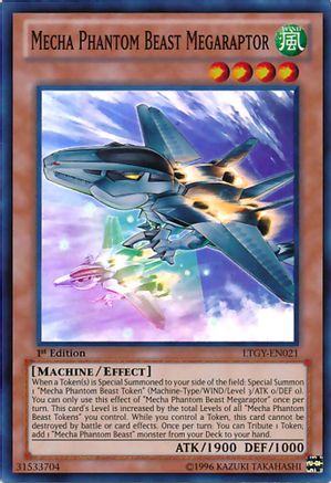Mecha Phantom Beast Megaraptor (Super Rare) (LTGY-EN021) - Lord of the Tachyon Galaxy 1st Edition
