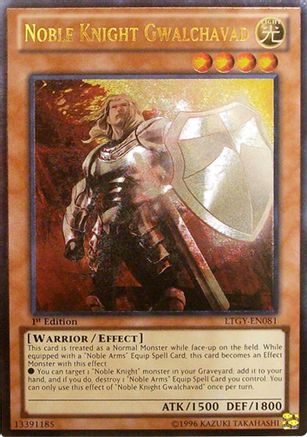 Noble Knight Gwalchavad (Ultimate Rare) (LTGY-EN081) - Lord of the Tachyon Galaxy 1st Edition