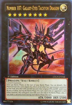Number 107: Galaxy-Eyes Tachyon Dragon (Ultra Rare) (LTGY-EN044) - Lord of the Tachyon Galaxy Unlimited