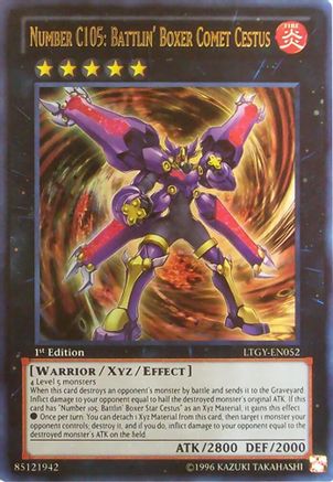 Number C105: Battlin' Boxer Comet Cestus (Ultra Rare) (LTGY-EN052) - Lord of the Tachyon Galaxy 1st Edition