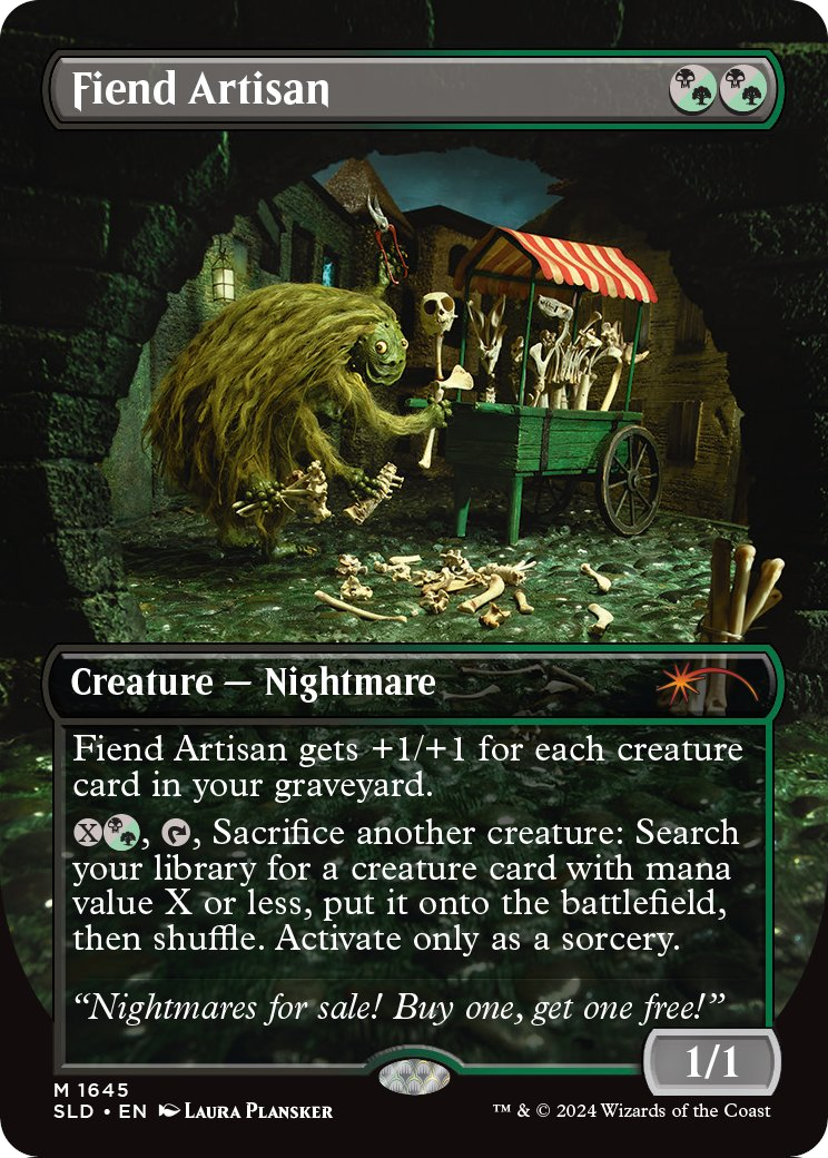 Fiend Artisan (SLD-1645) (Borderless) [Secret Lair Drop]