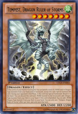 Tempest, Dragon Ruler of Storms (Rare) (LTGY-EN041) - Lord of the Tachyon Galaxy 1st Edition