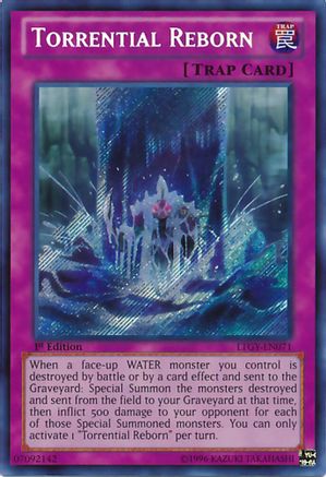 Torrential Reborn (Secret Rare) (LTGY-EN071) - Lord of the Tachyon Galaxy 1st Edition