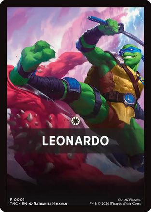 Leonardo Theme Card (TMC-001) [Commander: Teenage Mutant Ninja Turtles]