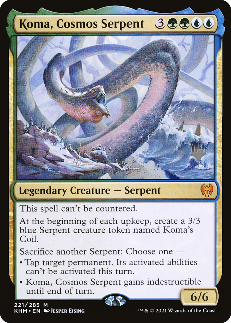 Koma, Cosmos Serpent (PPKHM-221) [Promo Pack: Kaldheim Promos]