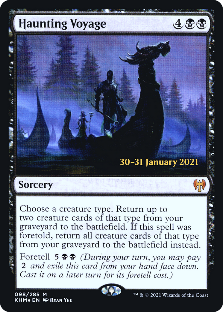 Haunting Voyage (PRE-098) [Kaldheim Promos] Foil