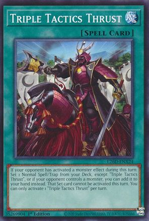Triple Tactics Thrust - L26D-ENX24 (Common) (L26D-ENX24) - Legendary Modern Decks 2026 1st Edition