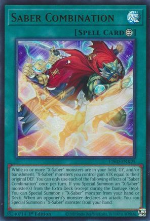 Saber Combination (Ultra Rare) (L26D-ENX25) - Legendary Modern Decks 2026 1st Edition