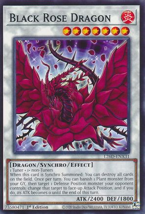 Black Rose Dragon (Common) (L26D-ENX31) - Legendary Modern Decks 2026 1st Edition