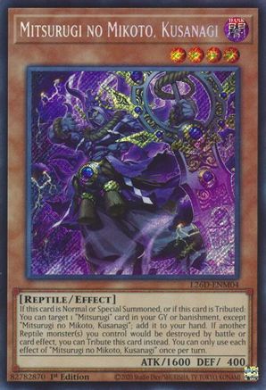 Mitsurugi no Mikoto, Kusanagi (Secret Rare) (L26D-ENM04) - Legendary Modern Decks 2026 1st Edition