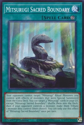 Mitsurugi Sacred Boundary (Common) (L26D-ENM18) - Legendary Modern Decks 2026 1st Edition