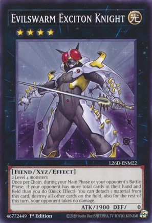 Evilswarm Exciton Knight (Common) (L26D-ENM22) - Legendary Modern Decks 2026 1st Edition