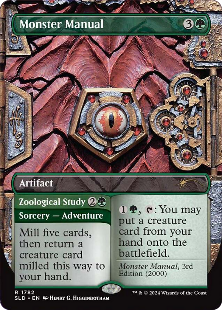 Monster Manual (SLD-1782) (Borderless) [Secret Lair Drop]