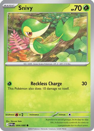 Snivy (004/088) [ME03 Perfect Order] Reverse Holofoil - Common