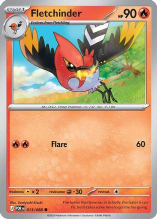 Fletchinder (013/088) [ME03 Perfect Order] Reverse Holofoil - Common