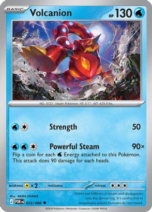 Volcanion (025/088) [ME03 Perfect Order] Reverse Holofoil - Uncommon