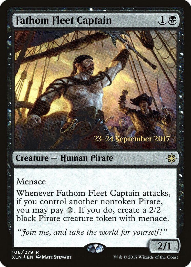 Fathom Fleet Captain (PRE-106) [Ixalan Promos] Foil