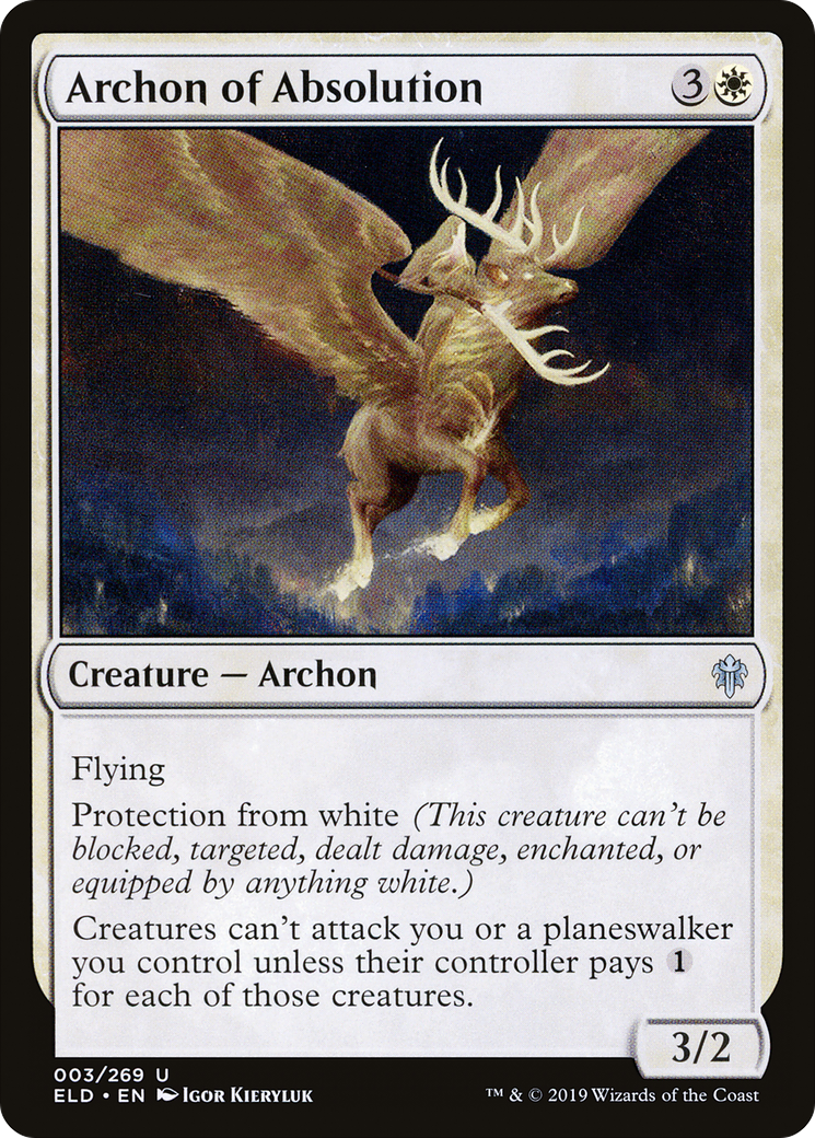 Archon of Absolution (ELD-003) [Throne of Eldraine] Foil