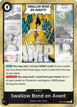 Swallow Bond en Avant (OP15-096) - Adventure on Kami's Island Foil