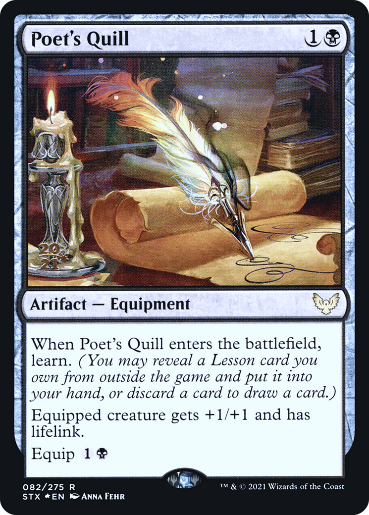 Poet's Quill (PRE-082) [Strixhaven: School of Mages Promos] Foil