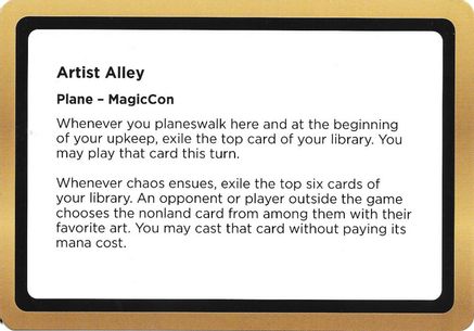 Artist Alley (Black Lotus Unknown Planechase) [Oversize Cards]
