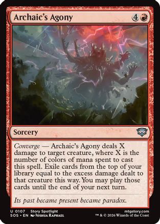 Archaic's Agony (SOS-107) [Secrets of Strixhaven] Foil