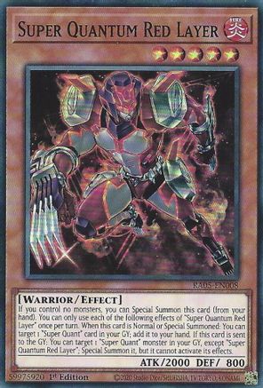 Super Quantum Red Layer (Super Rare) (RA05-EN008) - Rarity Collection 5 1st Edition