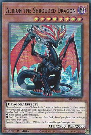 Albion the Shrouded Dragon (Super Rare) (RA05-EN019) - Rarity Collection 5 1st Edition