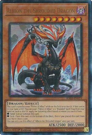 Albion the Shrouded Dragon (Prismatic Ultimate Rare) (RA05-EN019) - Rarity Collection 5 1st Edition