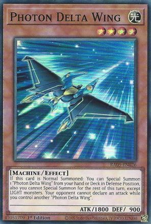 Photon Delta Wing (Super Rare) (RA05-EN026) - Rarity Collection 5 1st Edition