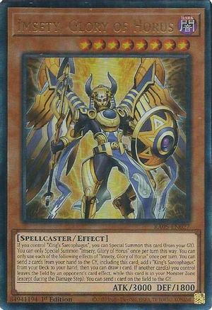 Imsety, Glory of Horus (Prismatic Ultimate Rare) (RA05-EN027) - Rarity Collection 5 1st Edition