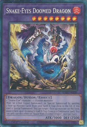 Snake-Eyes Doomed Dragon (Prismatic Collector's Rare) (RA05-EN039) - Rarity Collection 5 1st Edition