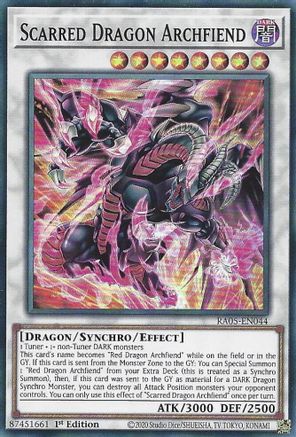Scarred Dragon Archfiend (Super Rare) (RA05-EN044) - Rarity Collection 5 1st Edition