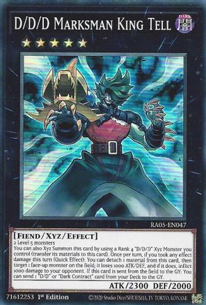 D/D/D Marksman King Tell (Super Rare) (RA05-EN047) - Rarity Collection 5 1st Edition