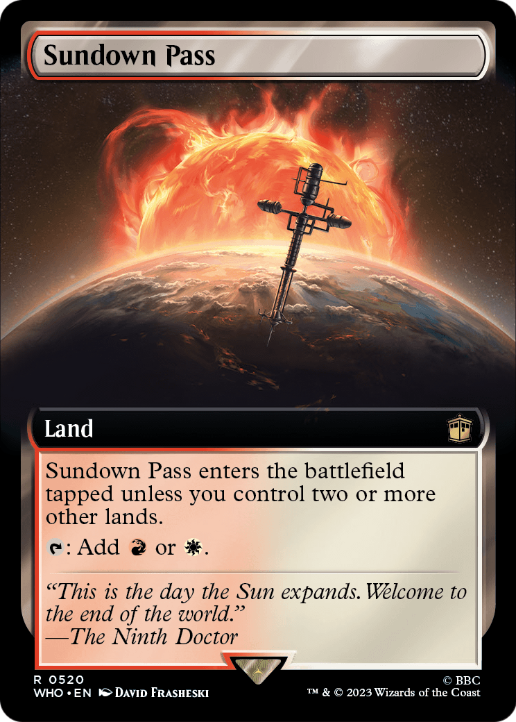 Sundown Pass (Extended Art) (WHO-520) [Doctor Who]