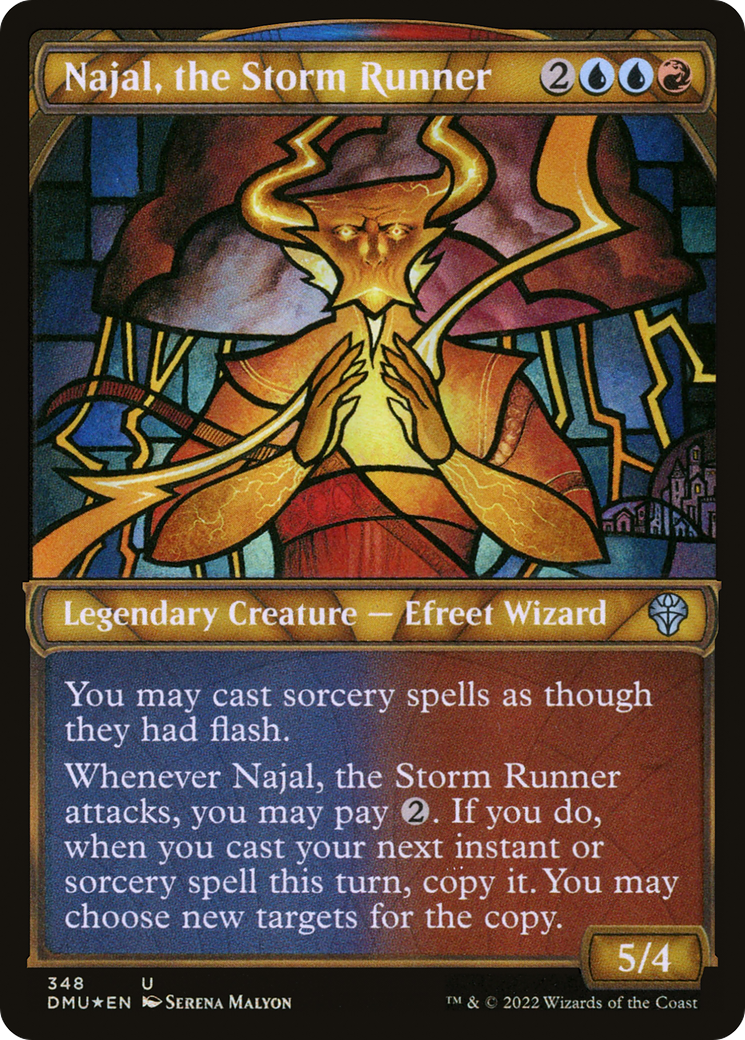 Najal, the Storm Runner (Textured Foil) (DMU-348) (Showcase) [Dominaria United] Foil