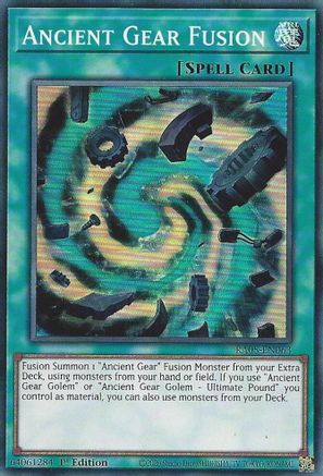Ancient Gear Fusion (Super Rare) (RA05-EN063) - Rarity Collection 5 1st Edition