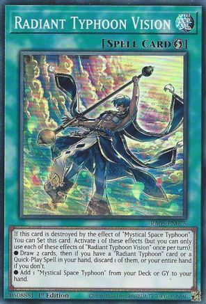 Radiant Typhoon Vision (Super Rare) (RA05-EN075) - Rarity Collection 5 1st Edition