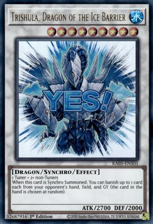 Trishula, Dragon of the Ice Barrier (Ultra Rare) (RA05-EN101) - Rarity Collection 5 1st Edition