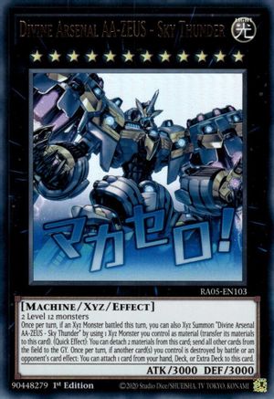 Divine Arsenal AA-ZEUS - Sky Thunder (Ultra Rare) (RA05-EN103) - Rarity Collection 5 1st Edition