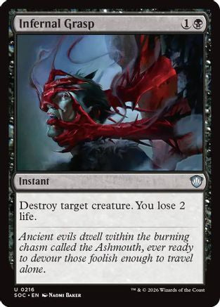 Infernal Grasp (SOC-216) [Commander: Secrets of Strixhaven]